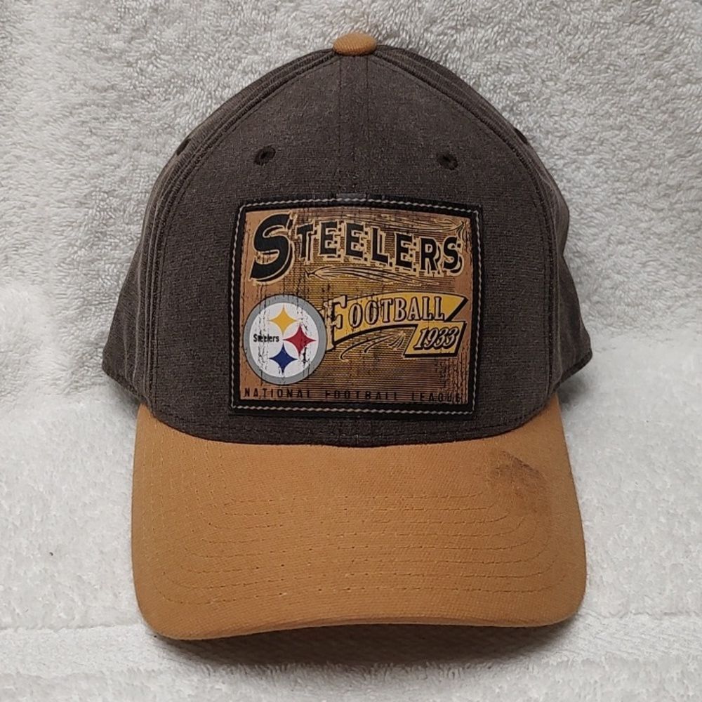Reebok NFL Pittsburgh Steelers L/XL Stretchfit Hat …
